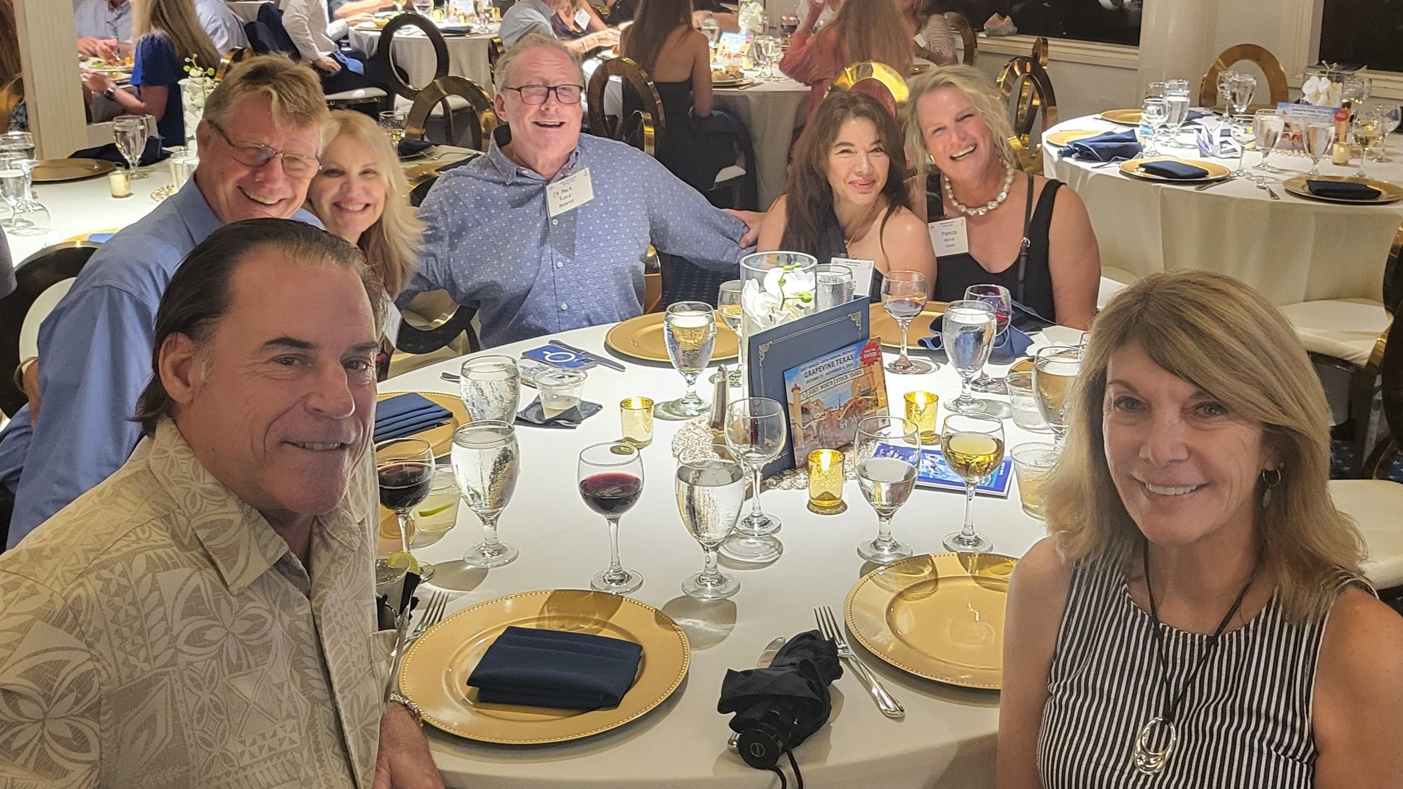 a group of pilots on a cruise ship